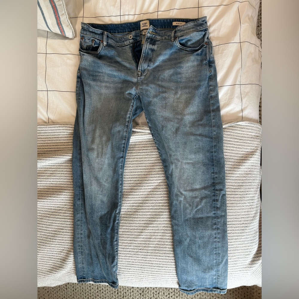 Flint and Tinder Stretch Selvedge Slim Fit Jeans